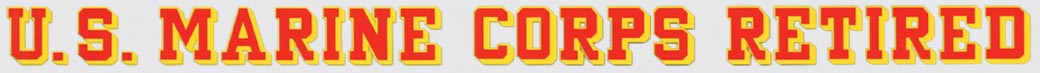 Mylar Decal - Marine Corps Retired Window Strip