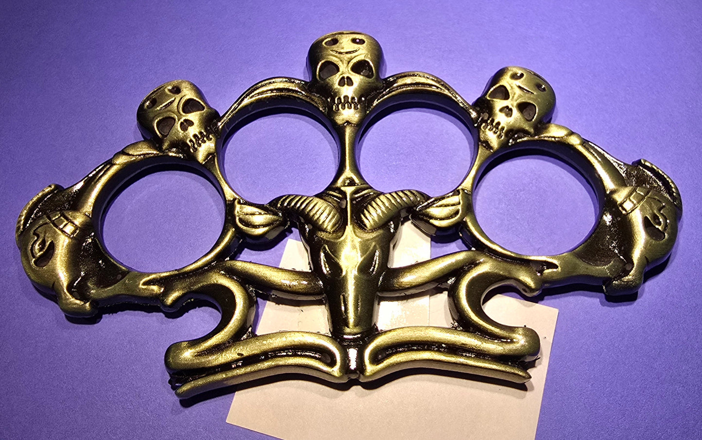 GOAT SKULL BRASS KNUCKLES