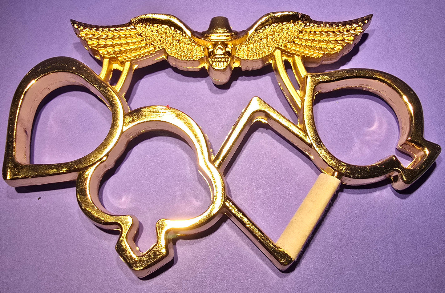 GOLD GAMBLER BRASS KNUCKLES