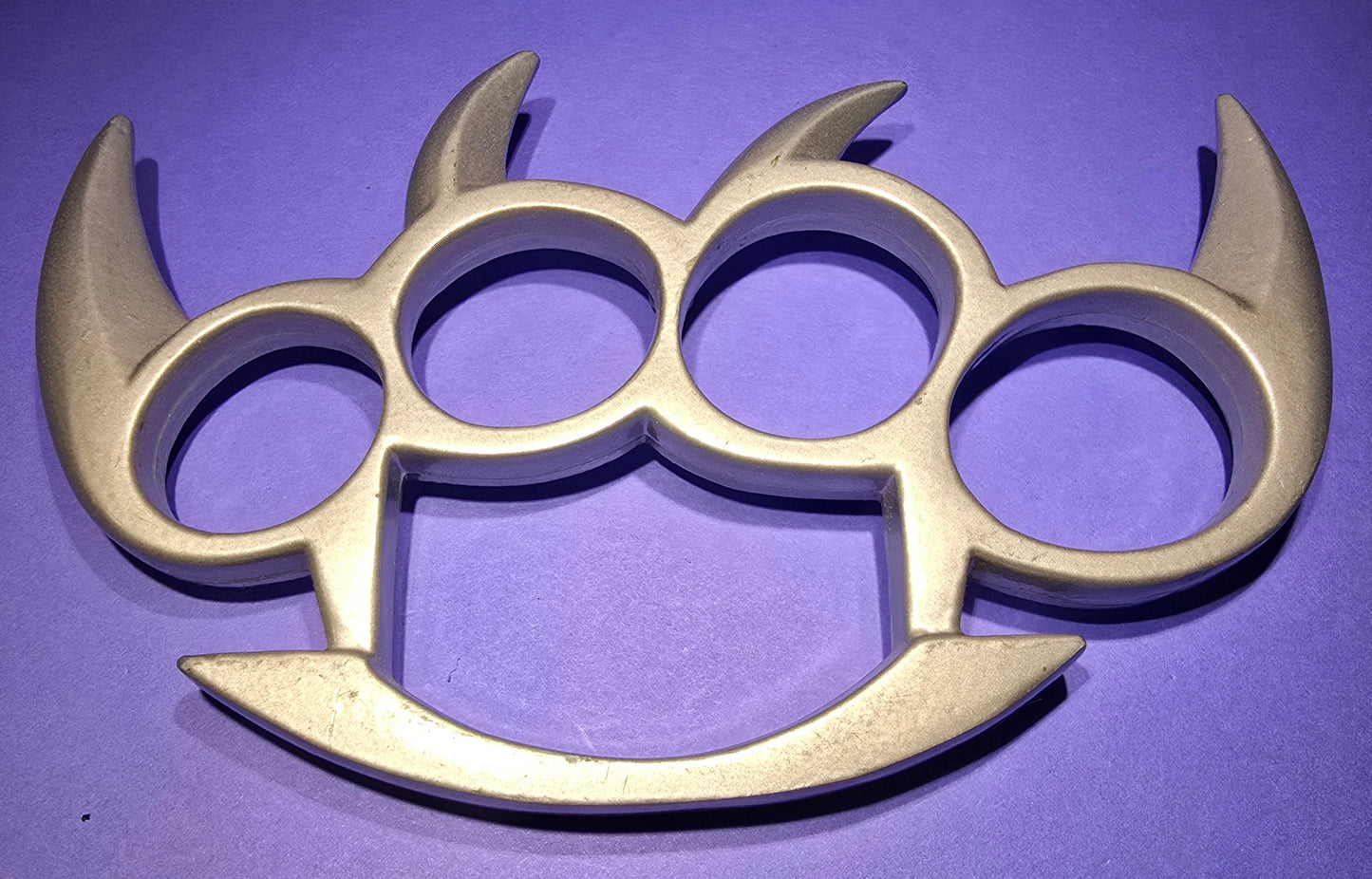 SILVER BEAR CLAW BRASS KNUCKLES