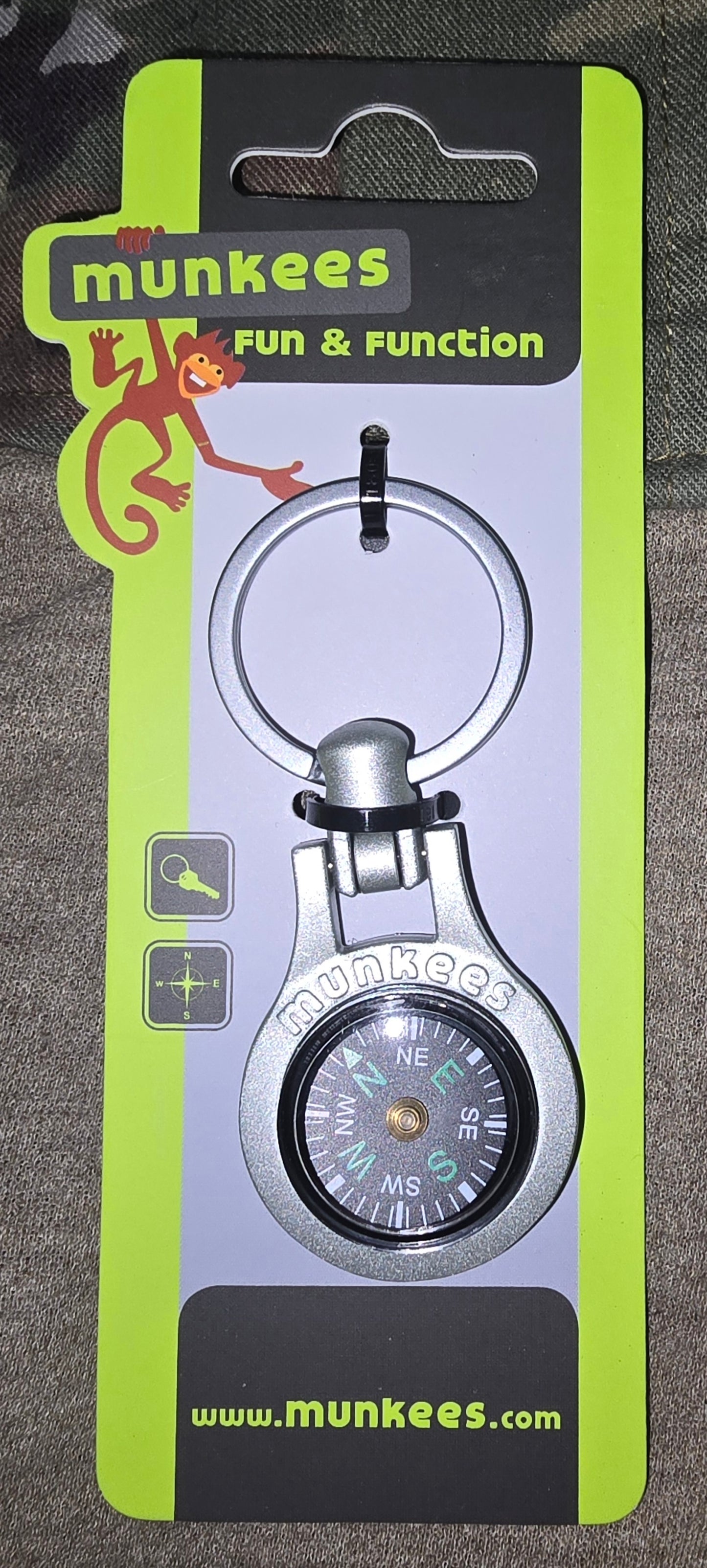 Munkees Keychain Compass