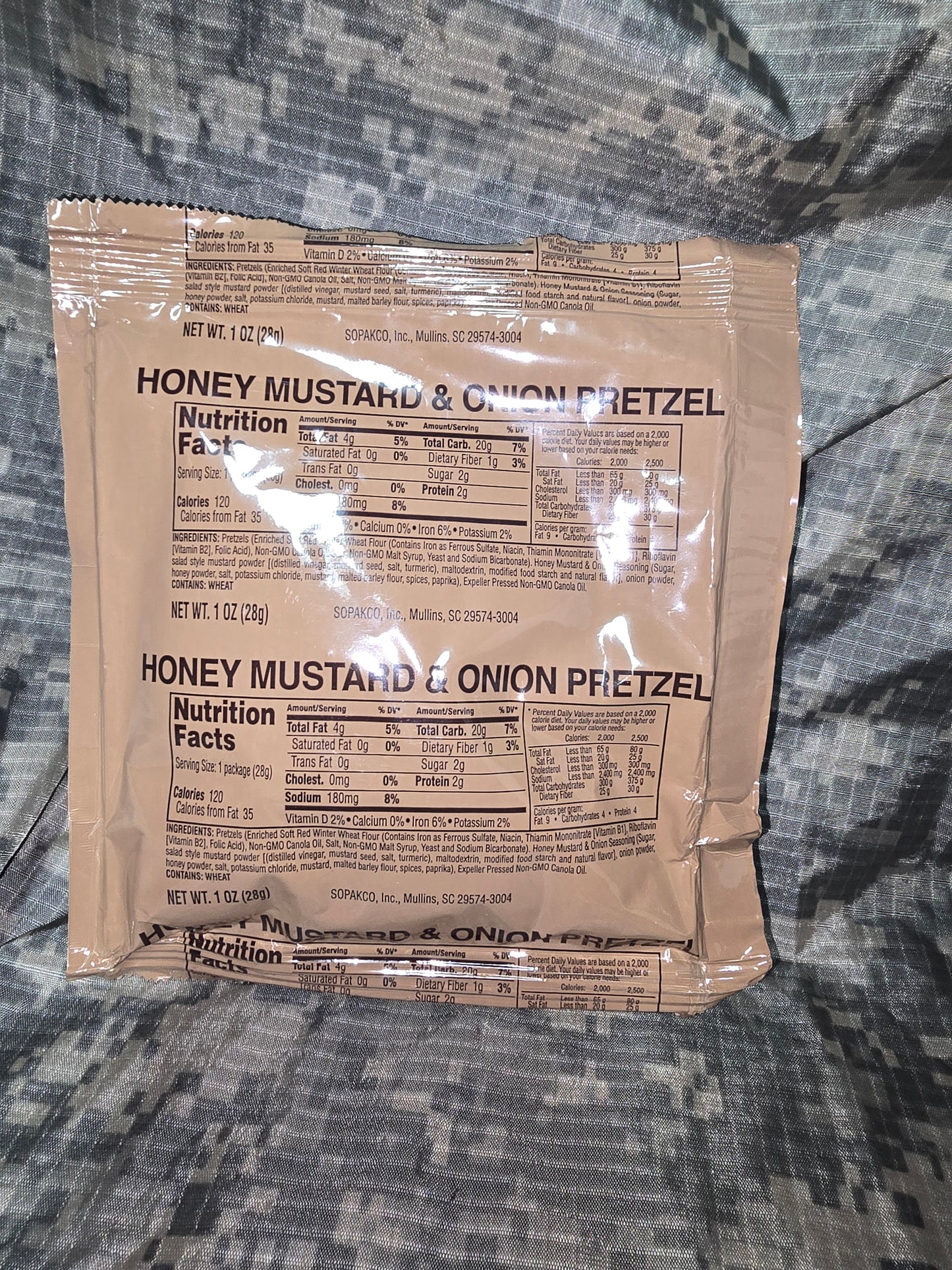Military MRE Honey Mustard & Onions Pretzels