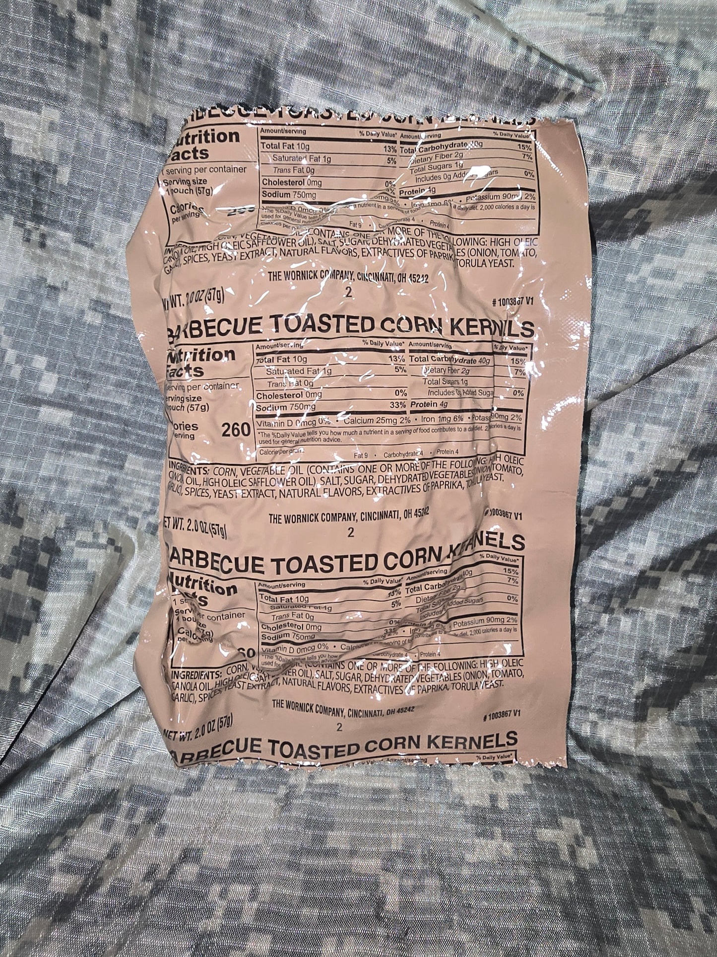 Military MRE Toasted Corn Nuggets