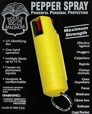 POLICE MAGNUM OC-17 1/2 OZ PEPPER SPRAY MULTI-COLOR