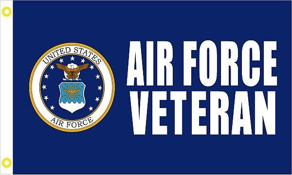 AIR FORCE LOGO VETERAN FLAG