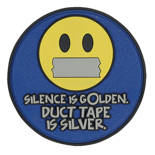 SILENCE IS GOLDEN PVC MORALE PATCH