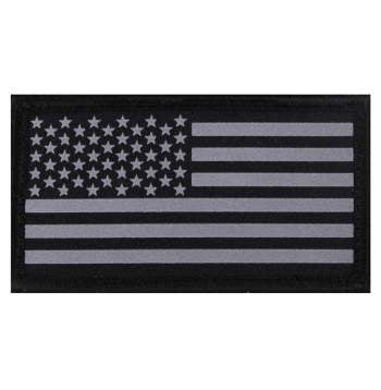 Reflective Flag Patch With Hook Back