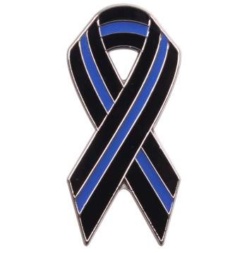 THIN BLUE LINE RIBBON PIN