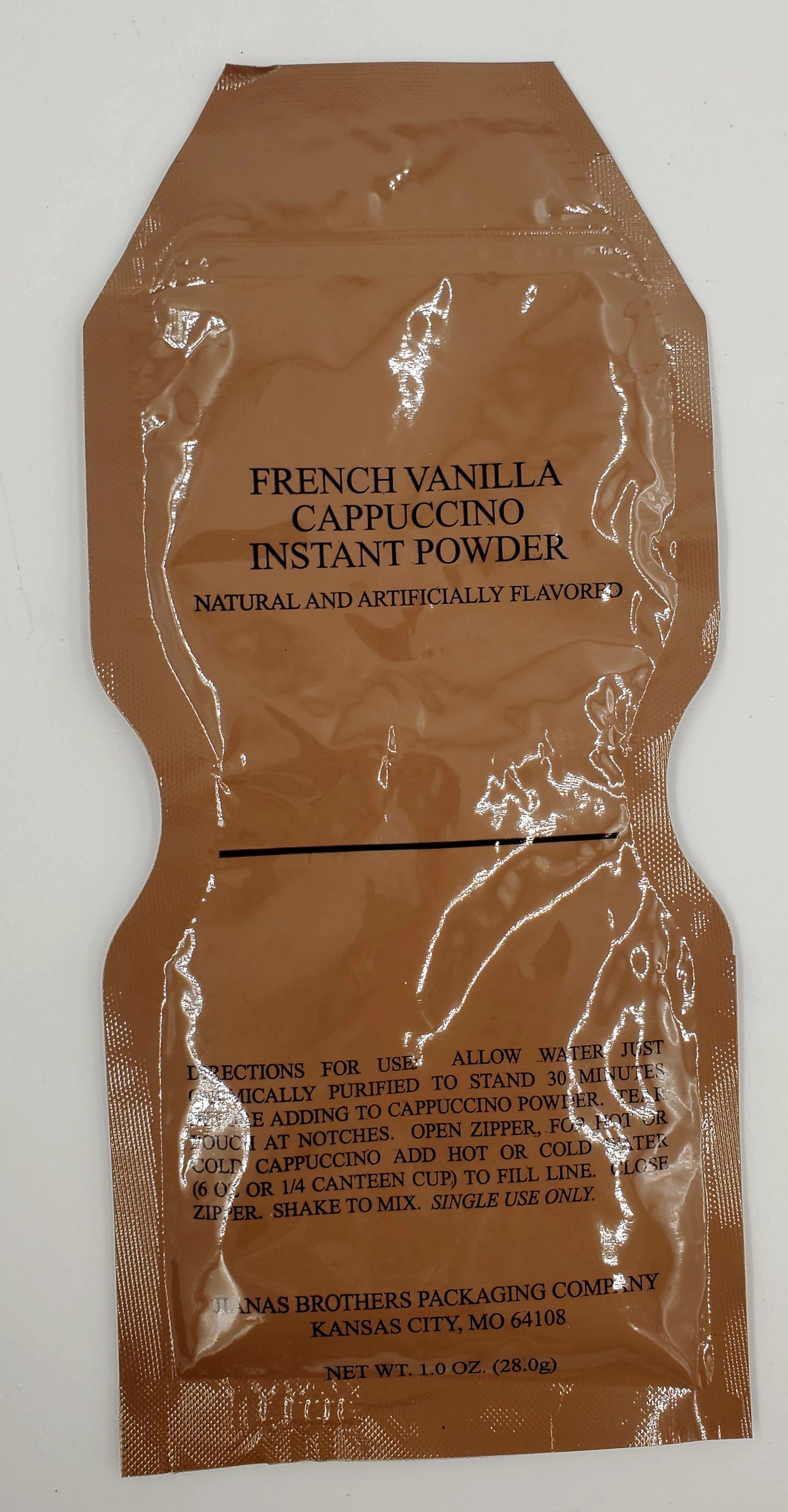 MILITARY MRE FRENCH VANILLA CAPPUCCINO INSTANT POWDER