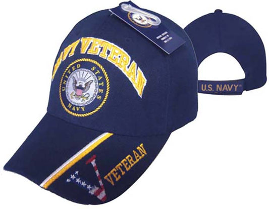 Navy Vet & Emblem Cap