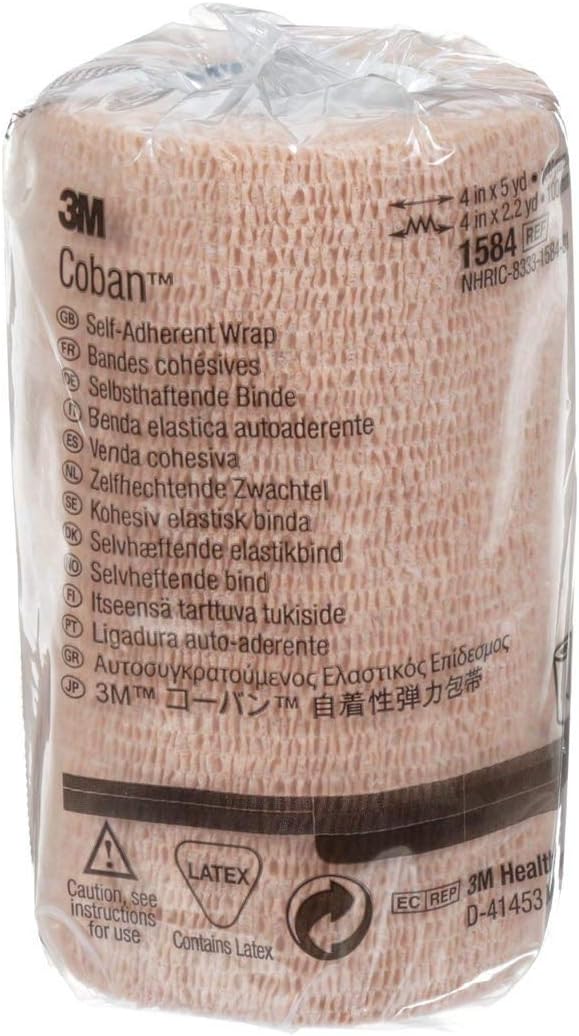 Coban Self-Adherent Wrap, Sterile, 4" X 5 Yd Roll