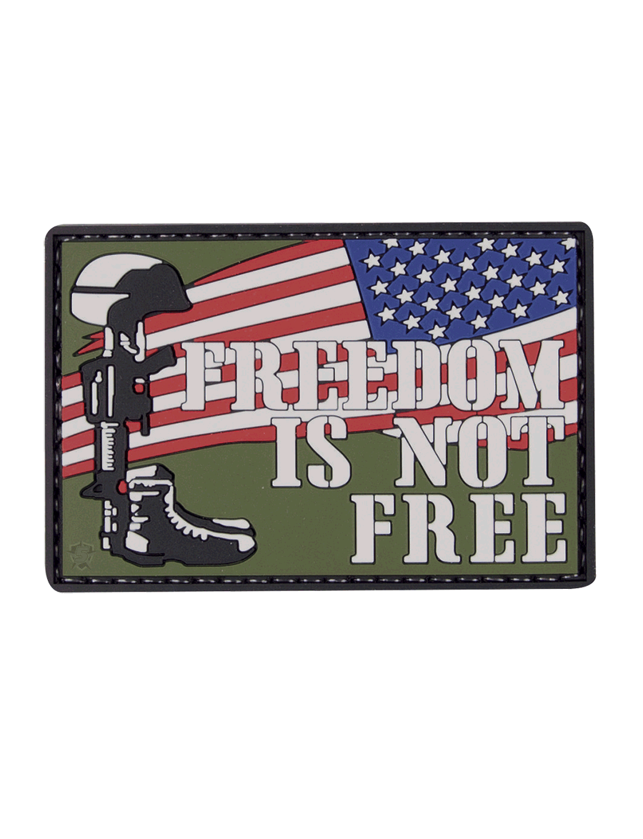 FREEDOM IS NOT FREE MORALE PVC PATCH