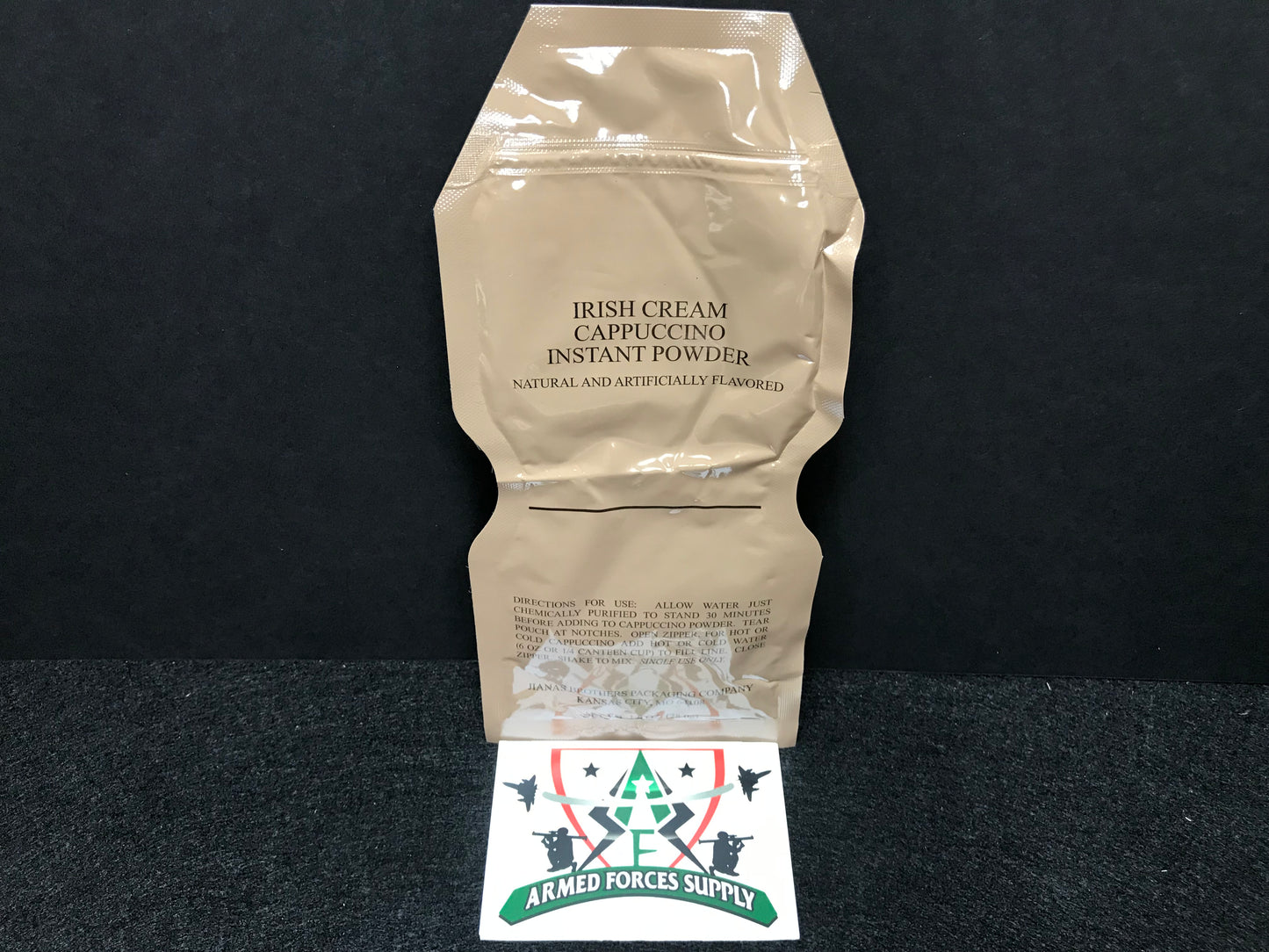 MILITARY MRE IRISH CREAM CAPPUCCINO INSTANT POWDER DRINK MIX