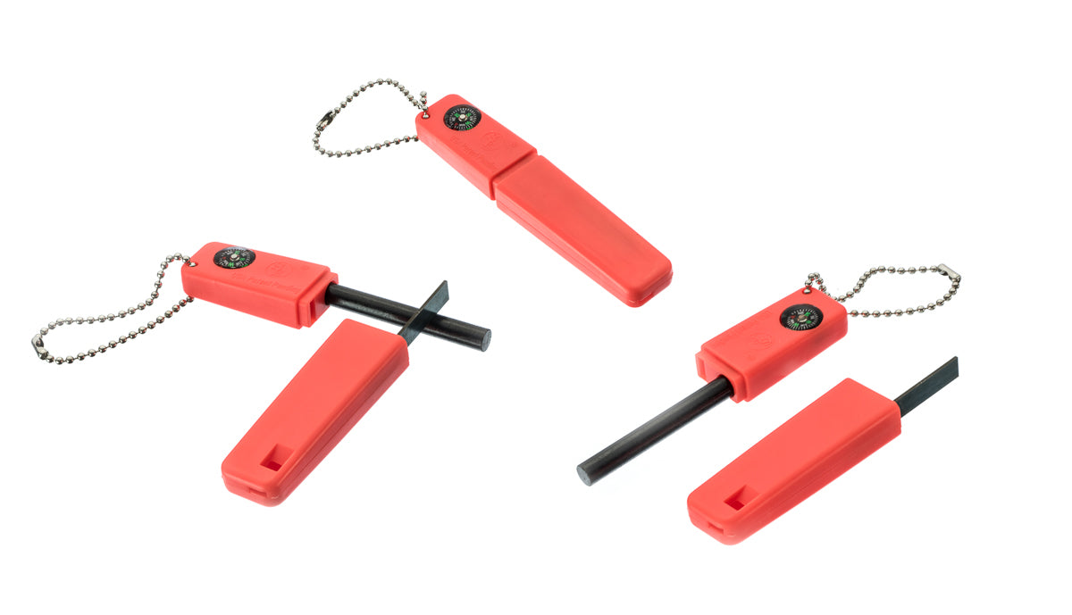 Survivor Series 3-in-1 Firestarter with Compass, Whistle, Flint, and Striker