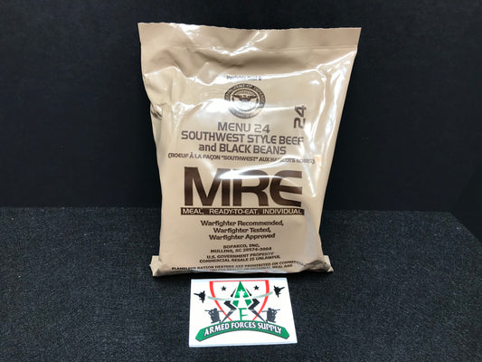 SOUTHWEST STYLE BEEF AND BLACK BEAN WITH SAUCE MRE