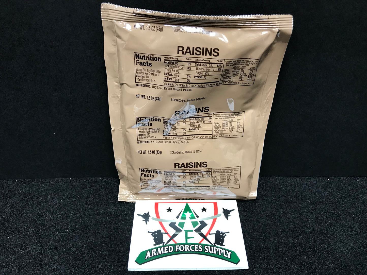 MILITARY MRE RAISINS