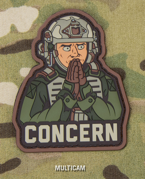 "CONCERNED" MORALE PVC PATCH