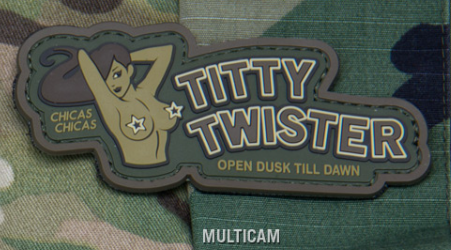 "TITTY TWISTER" PVC MORALE PATCH