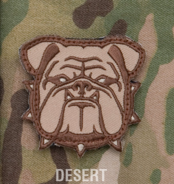 BULLDOG HEAD- SMALL MORALE PATCH