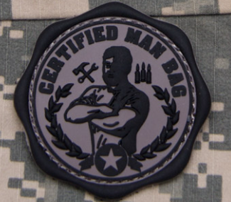 MAN BAG PVC MORALE PATCH
