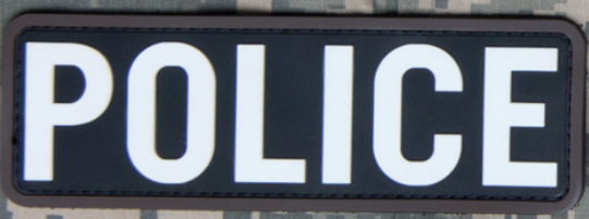 POLICE 6X2 PVC ID PATCH