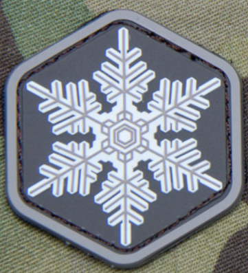 UNIQUE SNOWFLAKE PVC MORAKE PATCH