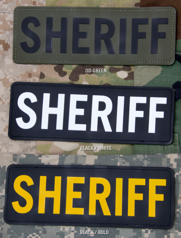 SHERIFF 8.5x3 PVC Patch