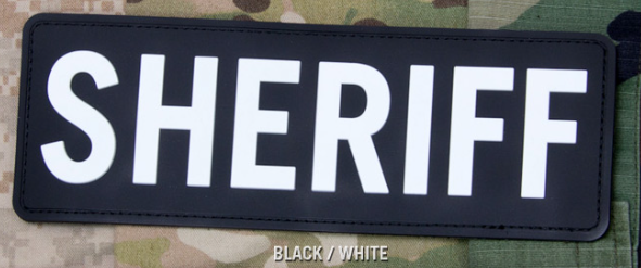 SHERIFF 8.5x3 PVC Patch