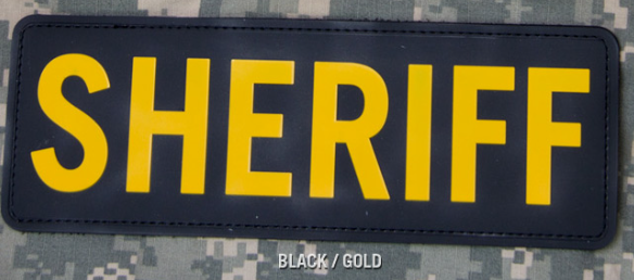 SHERIFF 8.5x3 PVC Patch