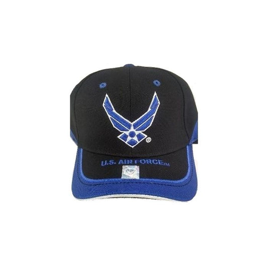 Royal Blue Wings & Stripe Bill United States Air Force Hat