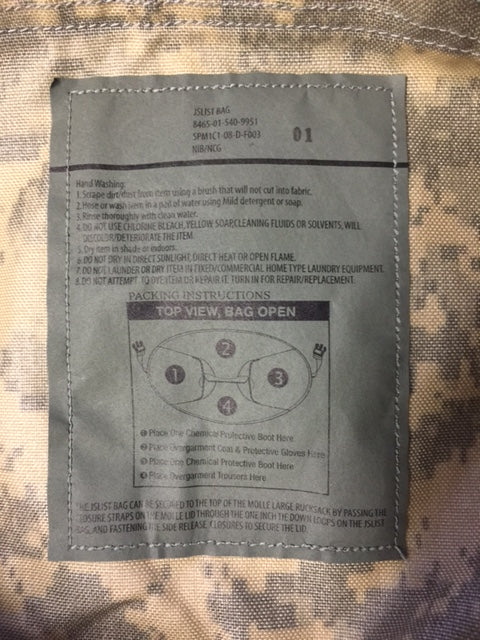 USGI JSLIST Chemical Protection Bag ACU
