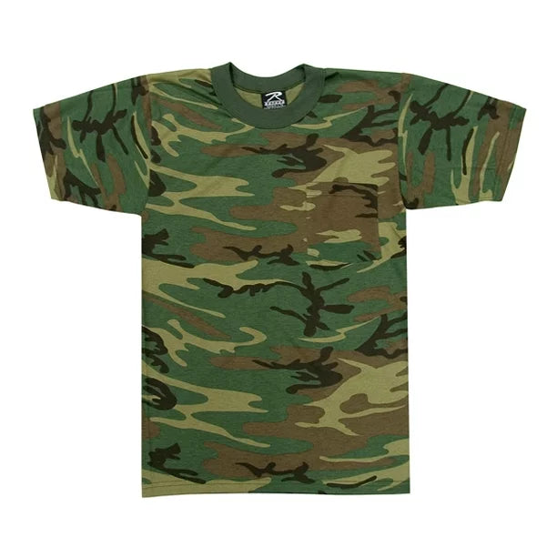 Woodland Camo T-Shirt With Pocket