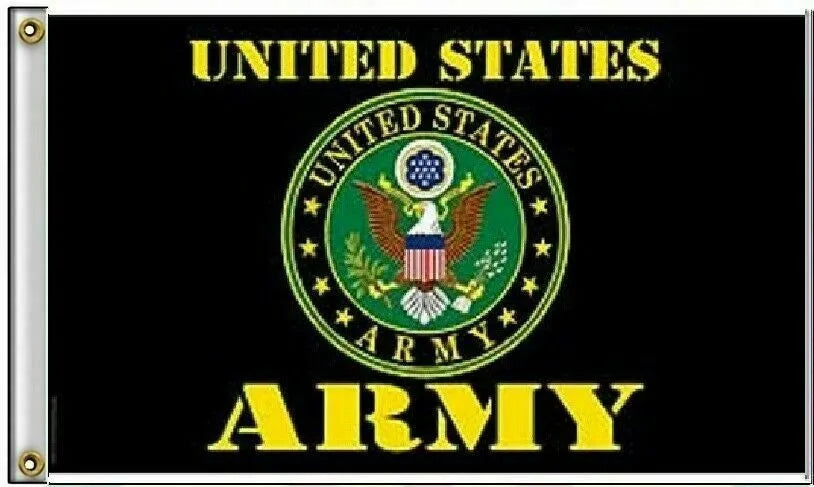 ARMY ROUND LOGO FLAG