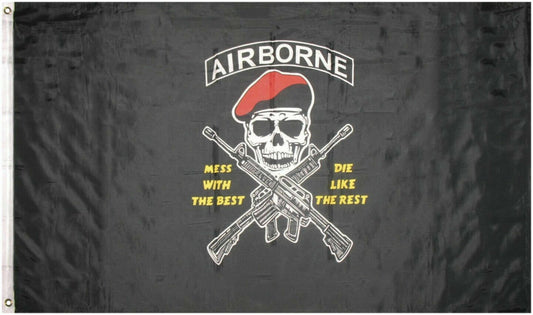 Airborne Mess With The Best Flag