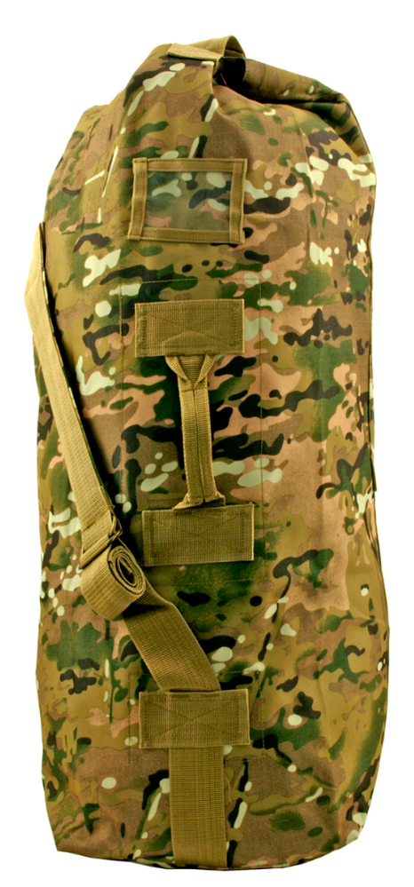 MILITARY SOLIDER KIT DUFFLE SEA BAG -TRADITIONAL MOUNTAIN CAMO