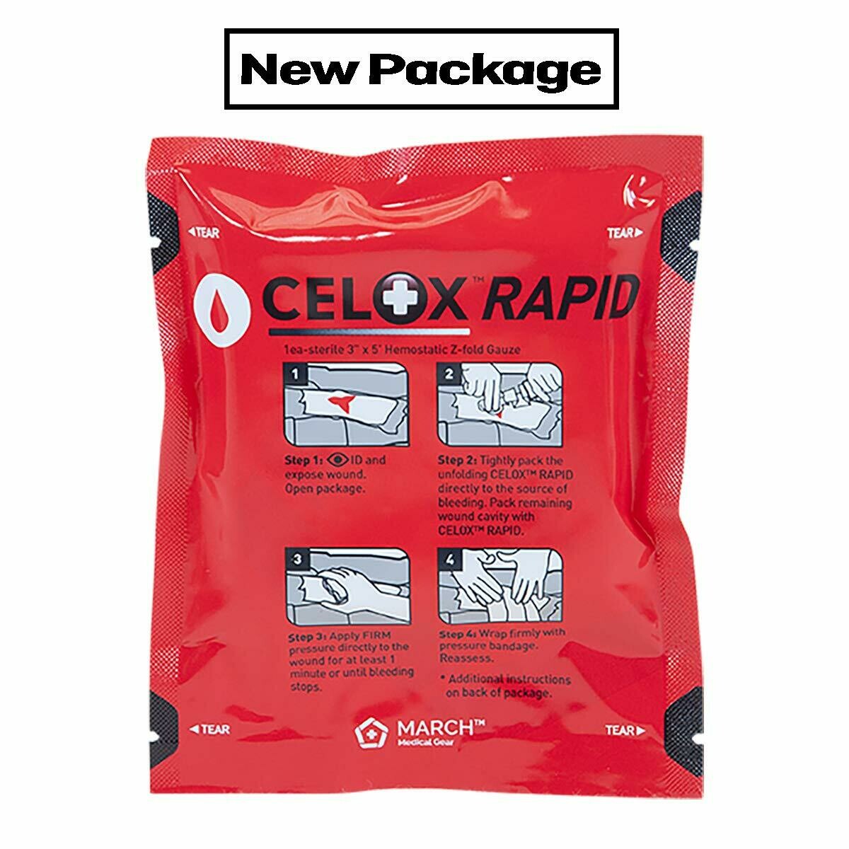 CELOX RAPID Z-FOLD GAUZE