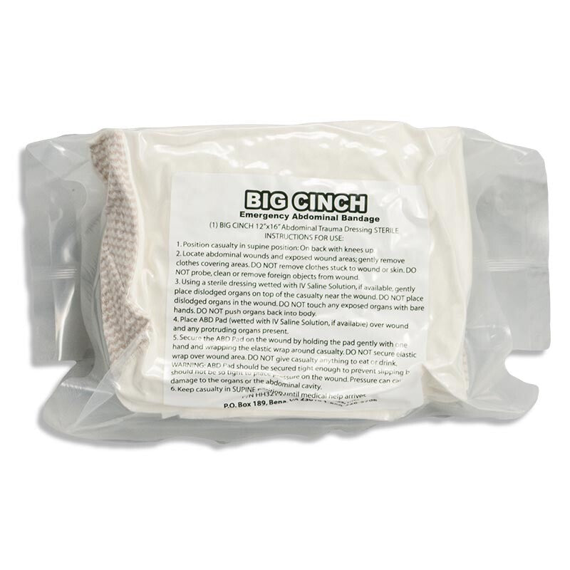 BIG CINCH EMERGENCY ABDOMINAL BANDAGE