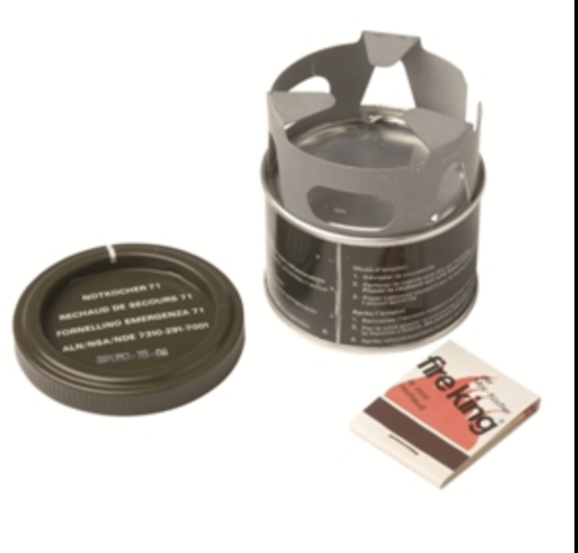 SWISS M71 STOVE W/FUEL (HALF FULL)