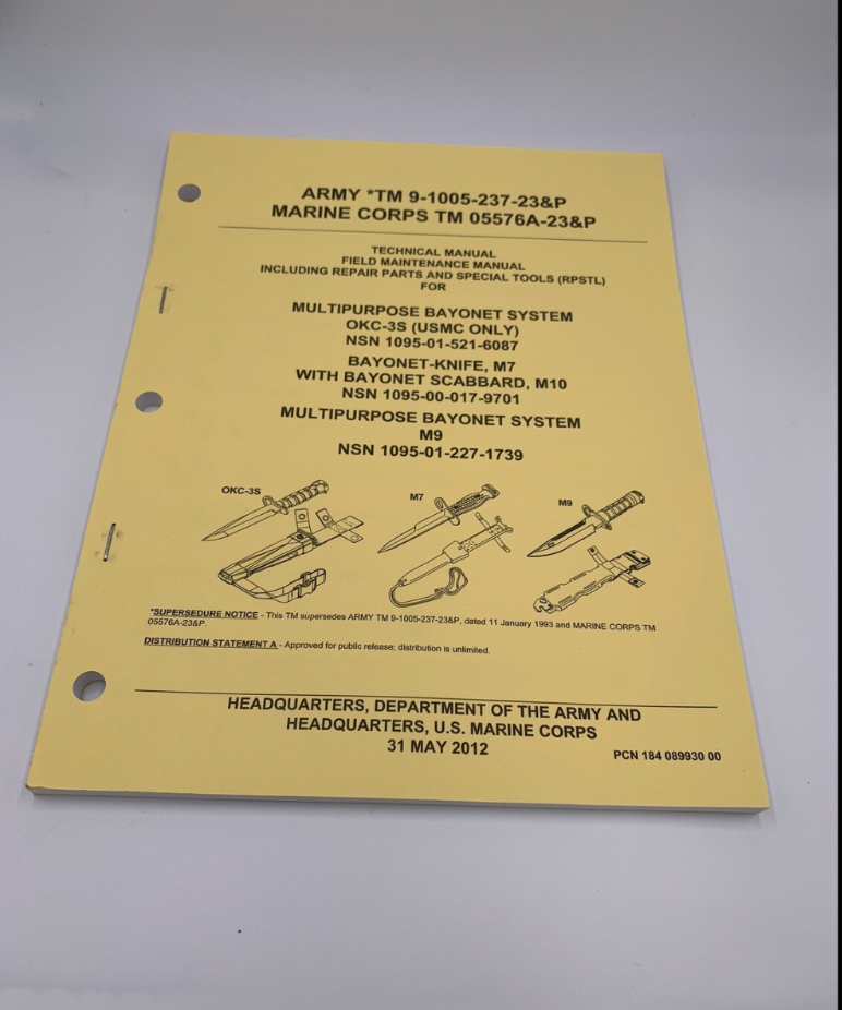 OKC-3S / M7 / M10 / M9 Bayonet Manual Genuine Issue