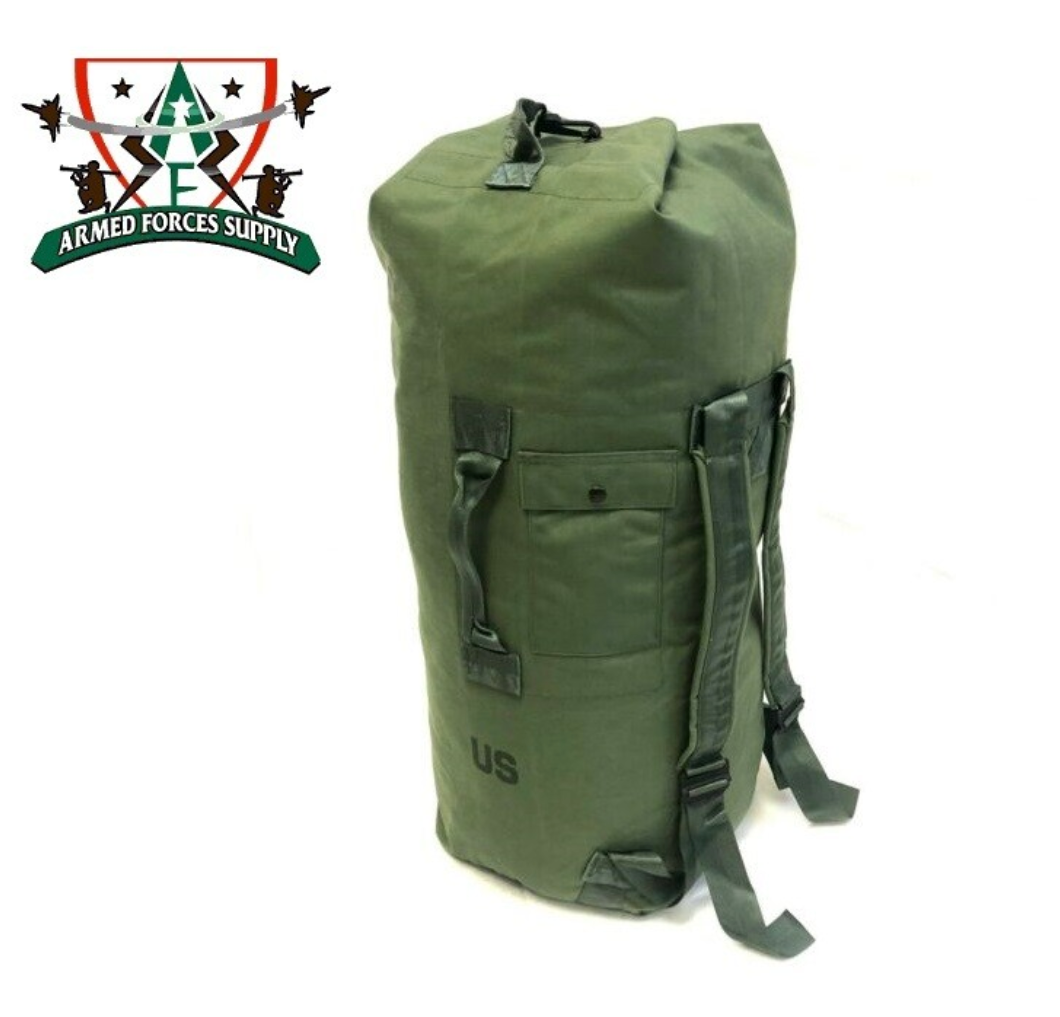 MILITARY SURPLUS ARMY DUFFLE BAG OD NYLON SEA BAG