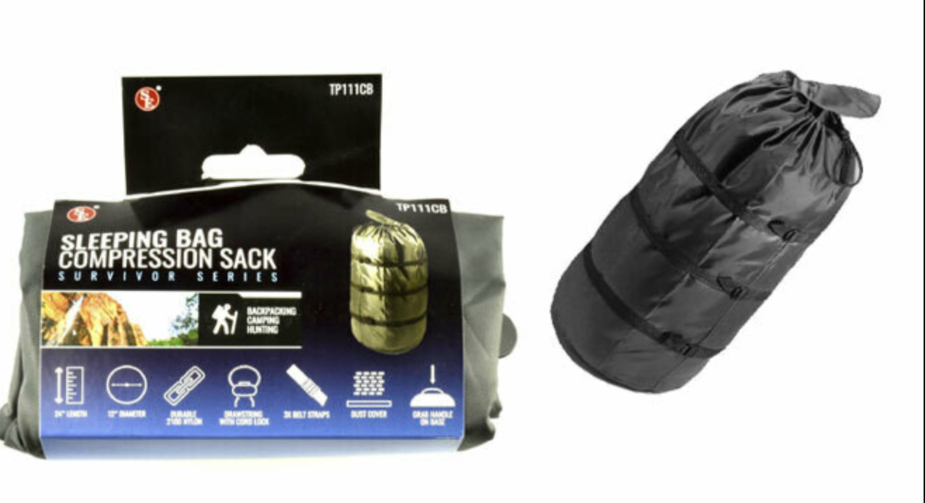 GREY SLEEPING COMPRESSION SACK