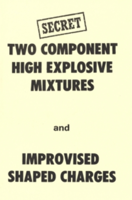 Two Component High Explosive Mixtures and Improvised Shaped Charges