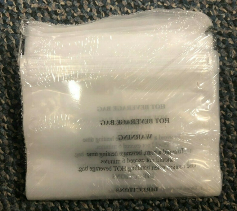 MRE 10 PACK PLASTIC HOT BEVERAGE BAG