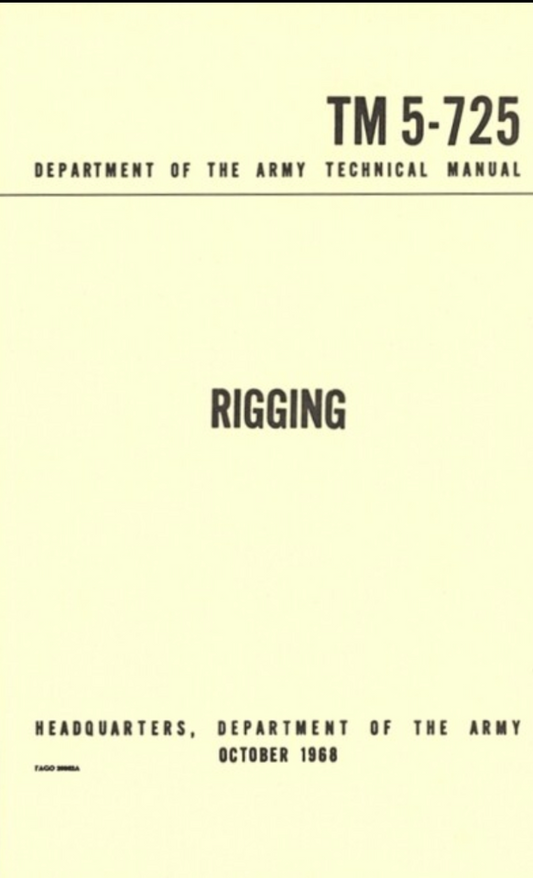 RIGGING MANUAL (FM 5-725)