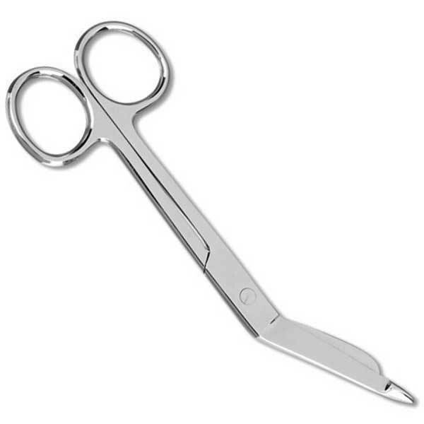 7 1/2" STAINLESS BENT BANDAGE SCISSORS
