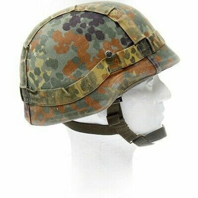GERMAN FLECKTARN CAMO KEVLAR HELMET COVER (USED)
