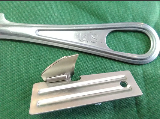 US MILITARY MESS KIT SET UTENSILS SILVERWARE KNIFE SPOON FORK P-51 CAN OPENER