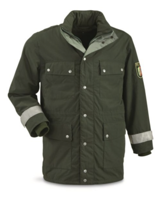 GERMAN POLIZE LARGE BGS GORTEX PARKA W/ LINER USED
