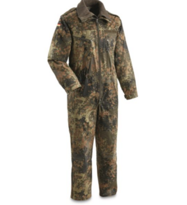 GERMAN FLECKTARN TANKER COVERALL W/LINER USED LARGE