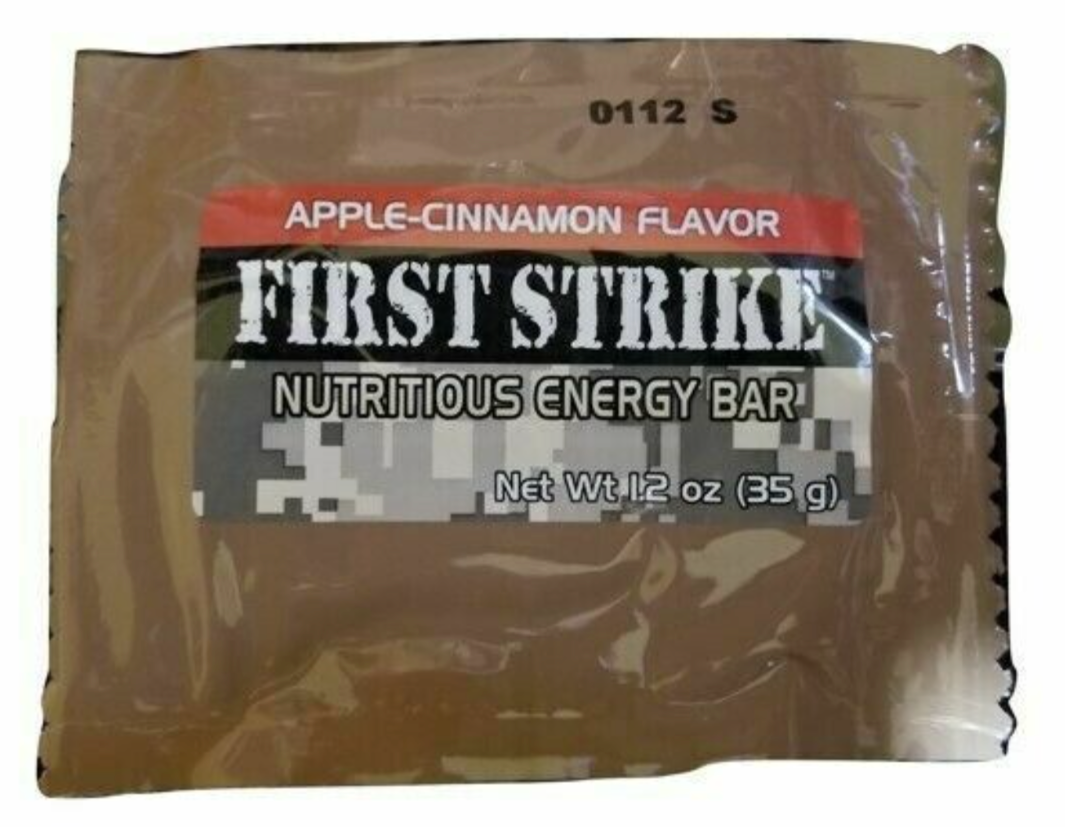 MILITARY MRE APPLE-CINNAMON FIRST STRIKE BAR